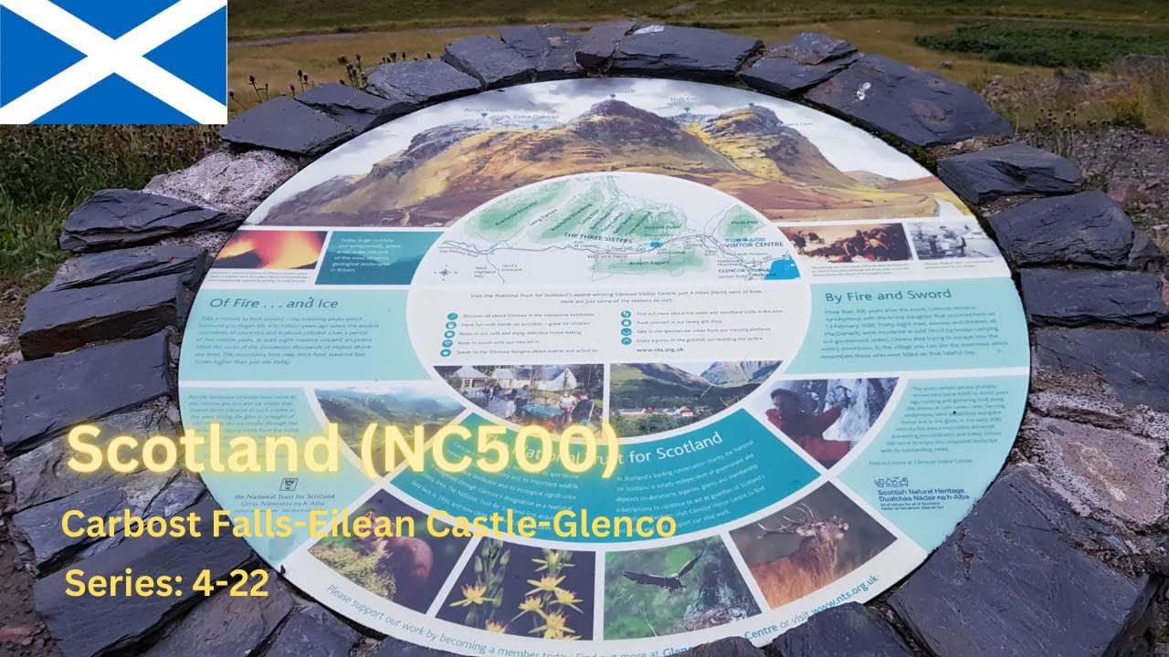 11. Scotland Tour - Carbost Falls to Eilean Castle to Glenco Campervan Tour