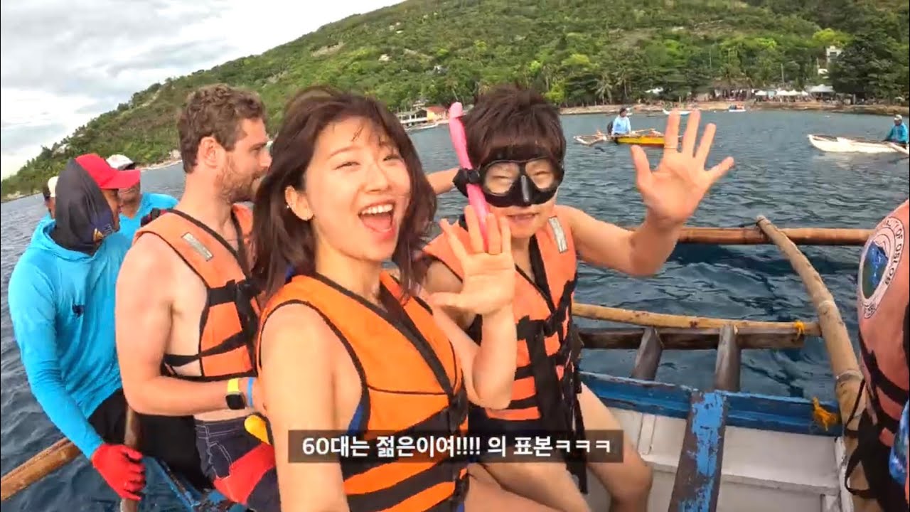 야생, 함께할 수 있을까?! 바다가 처음인 엄마와 고래상어, 정어리떼, 바다거북, 스쿠버, 하루 종일 물에 빠지는 세부일기