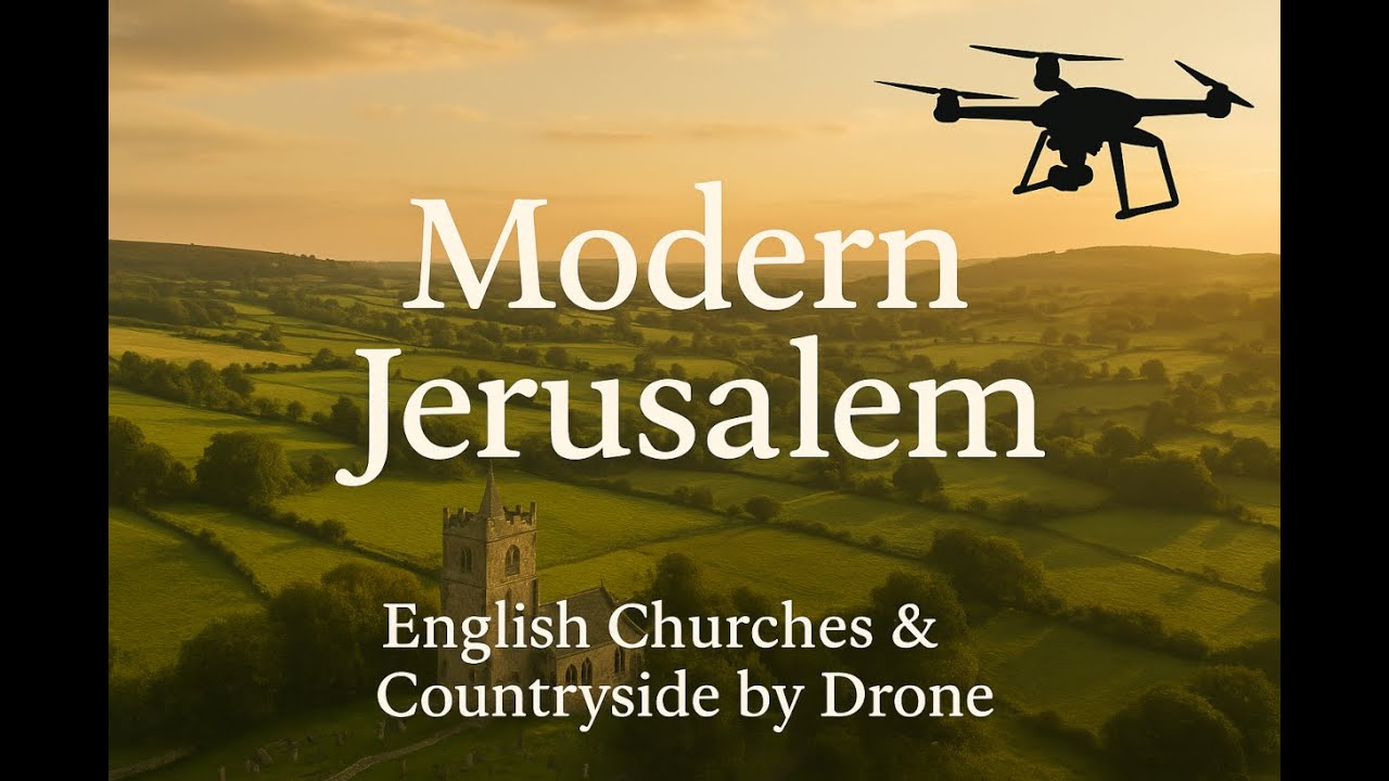 English Churches & Countryside by Drone | New &ldquo;Jerusalem&rdquo;-Inspired Lyrics | Aerial England 4K