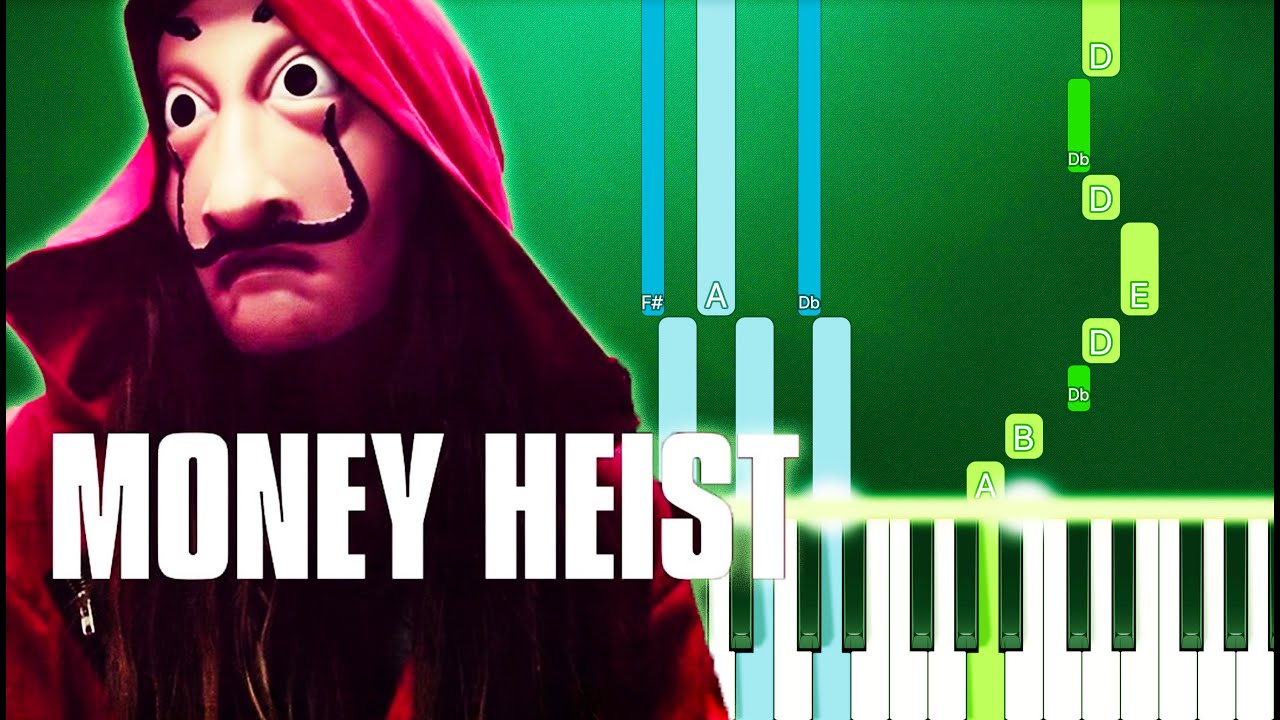 Money Heist Intro - My Life Is Going On (Piano Tutorial Easy) (La Casa de Papel)