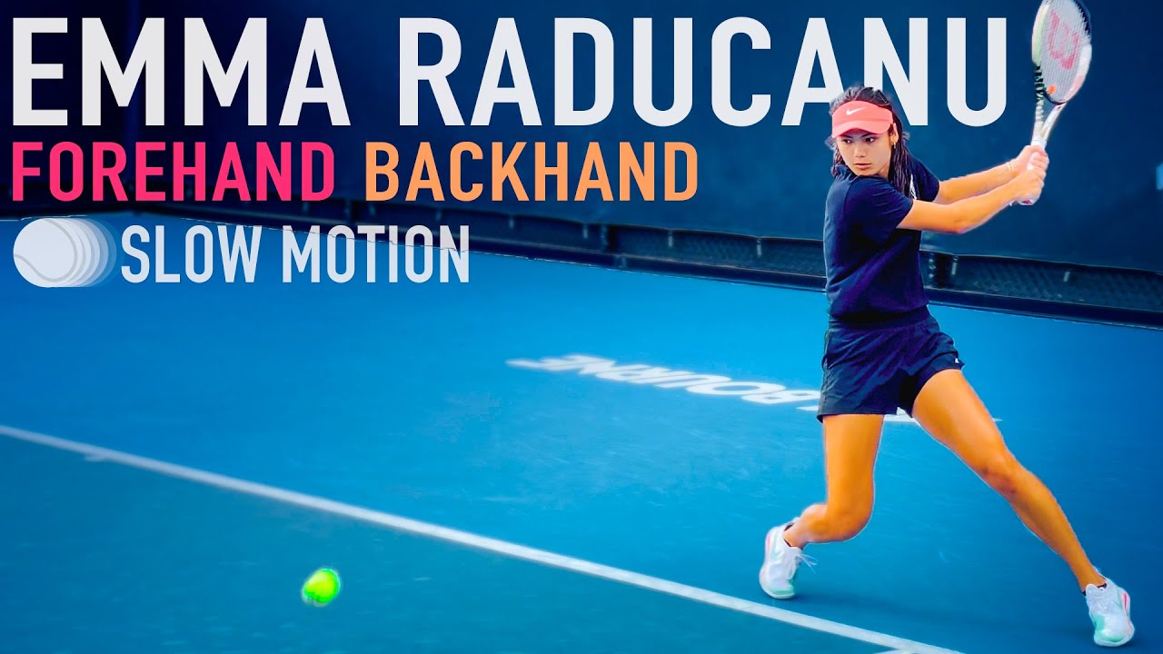 Emma Raducanu Forehand [Slow Motion]
