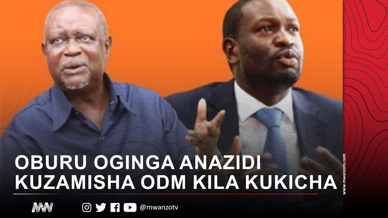 #LIVE: DR.OBURU OGINGA ANAZIDI KUZAMISHA ODM KILA KUKICHA