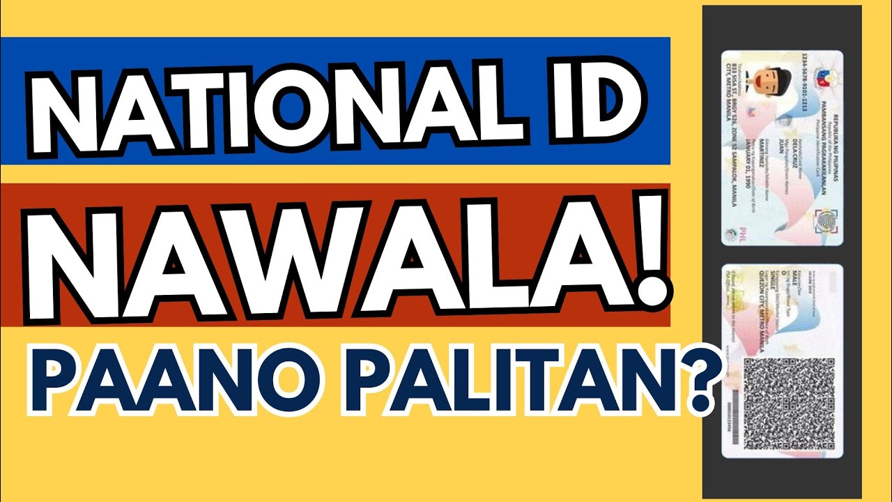 NATIONAL ID NAWALA : PAANO PALITAN  #nationalid #lost #philsysid #replacement