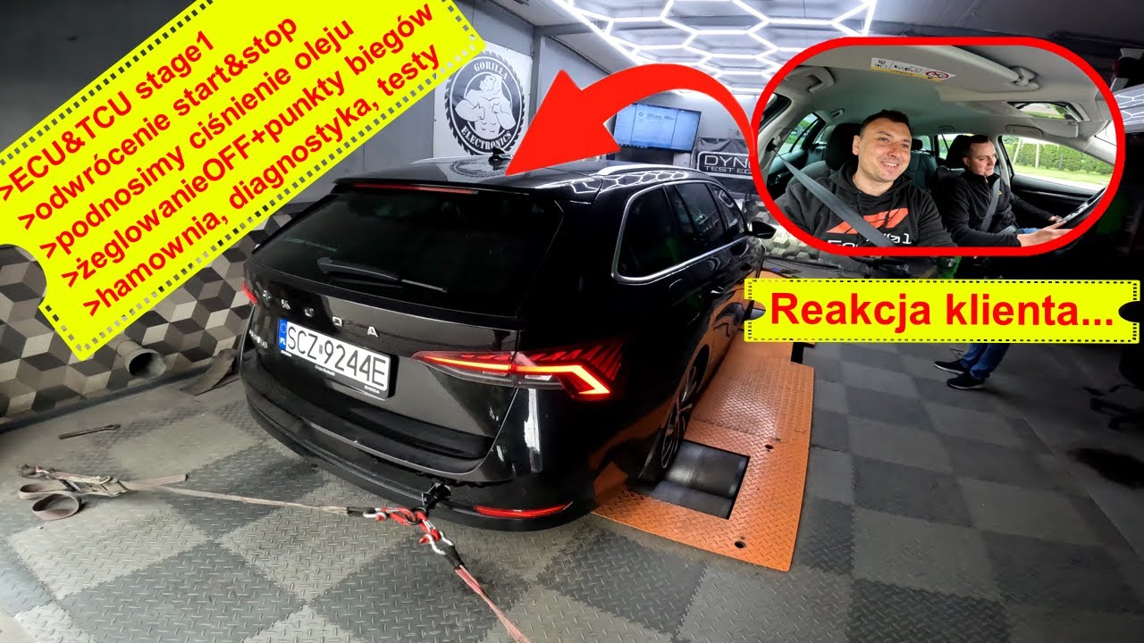 🦍🔋 Chiptuning Skoda Octavia IV 2.0TDI DSTB 150km stage1 DQ381 // ciśnienie oleju🔝 start stop😉