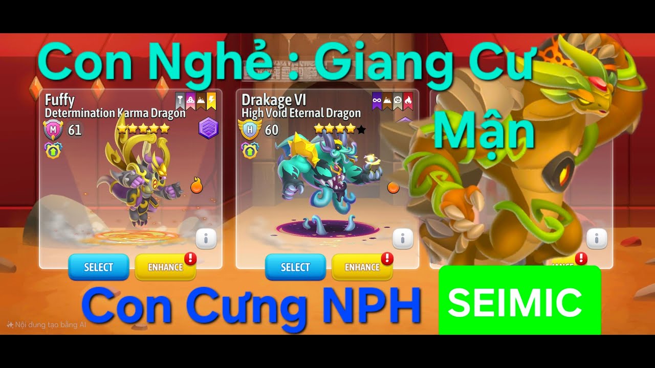 Dragon City - LEO MASTER 3 NHẸ NHÀNG VỚI THÁNH GÁNH TEAM KARMA VÀ CỤC TẠ SEISMIC
