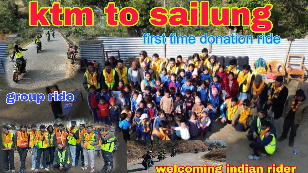 KTM to SAILUNG  dolakha first time donation ride join indian rider @prem32vlogs55 