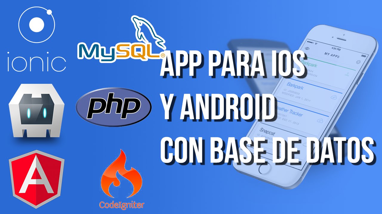 Aplicación en Ionic con acceso a base de datos