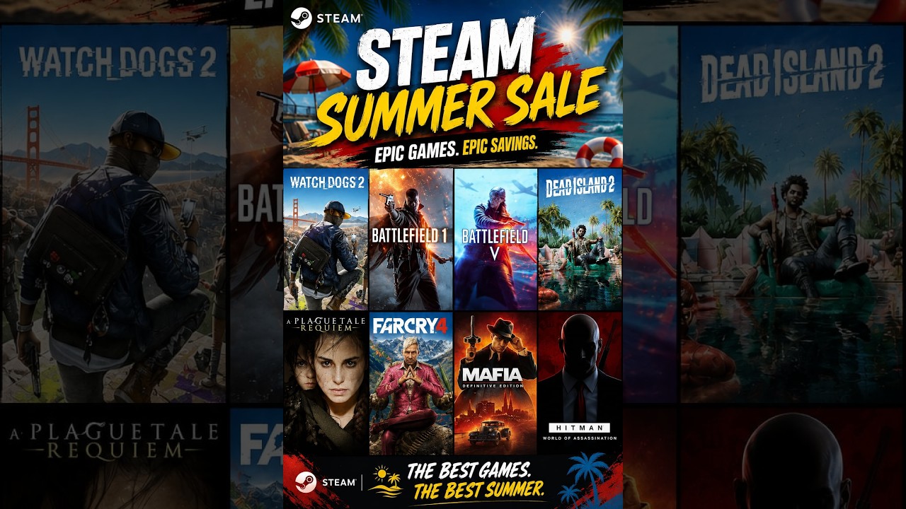 🔥 Steam Summer Sale 2026: Best Games Under ₹500! 🎮 Watch Dogs 2, Mafia, Battlefield & More