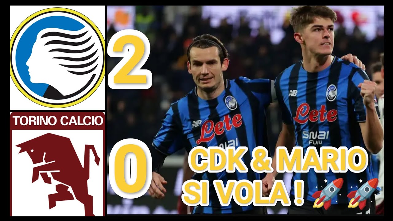 ATALANTA-TORINO 2-0 🥳 VITTORIA CON DEDICA 🥹