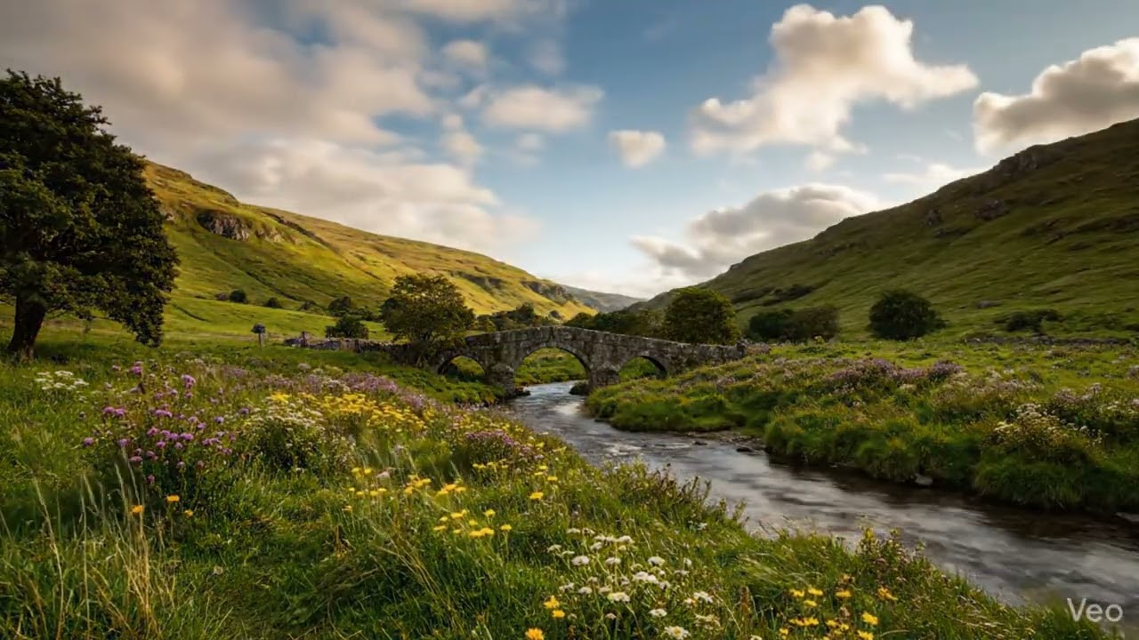 Celtic Irish Music 🍀 Peaceful Green Valley Ambience for Relaxation & Focus