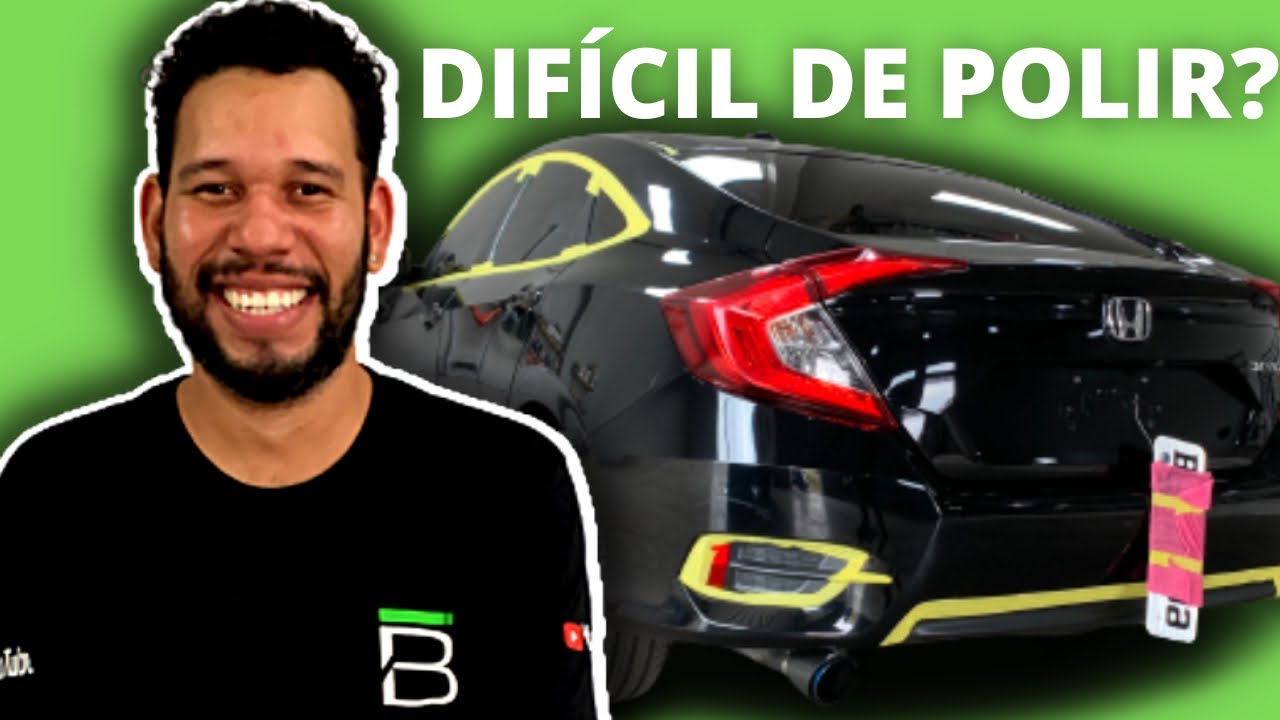 O carro mais difícil de polir (APRENDA A POLIR CIVIC G10)