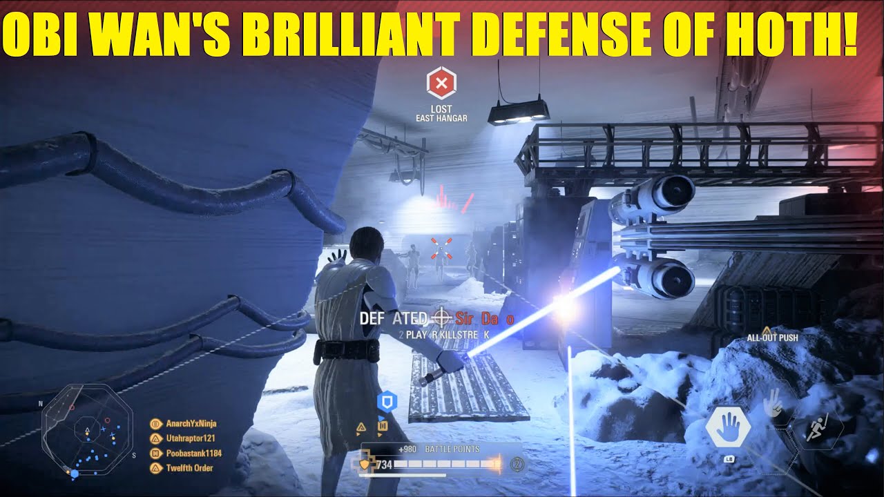 Star Wars Battlefront 2 — Оби-Ван Кеноби возглавляет блестящую оборону Хота! Я нечасто такое делаю!