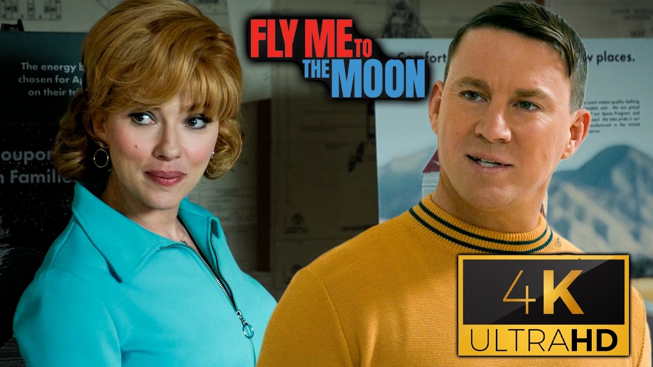 Fly Me To The Moon Scarlett Johansson And Channing Tatum Funny Scene