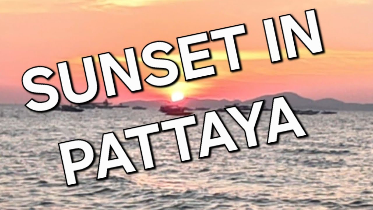 Закат на пляже Паттайи