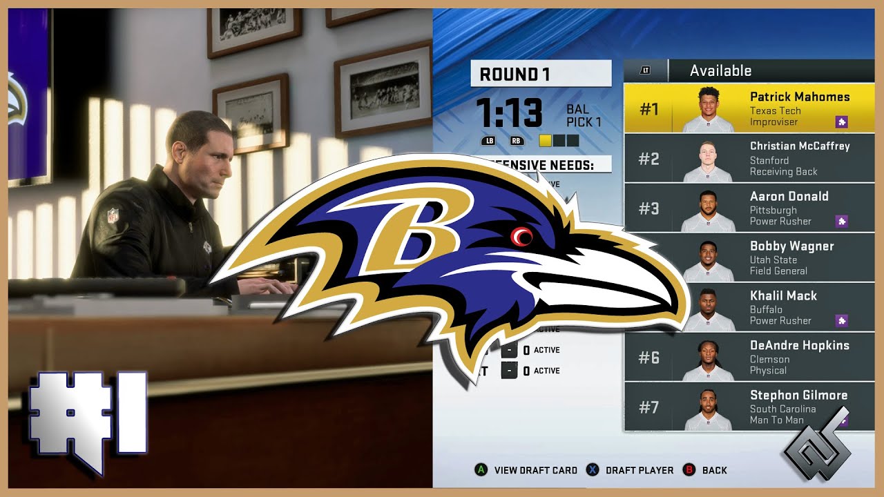 MADDEN 20 | Фэнтези-драфт команды Baltimore Ravens | Эпизод 1 | Драфт!