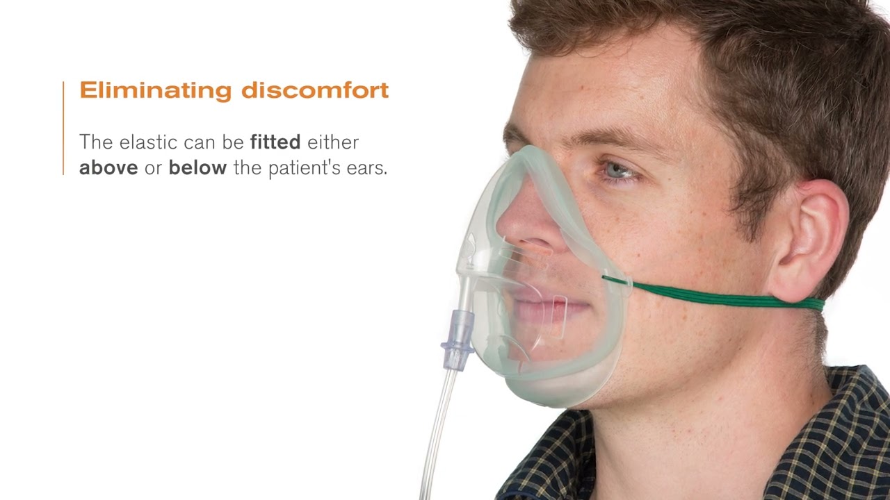 Features and benefits of the Intersurgical EcoLite&trade; adult oxygen mask from Intersurgical