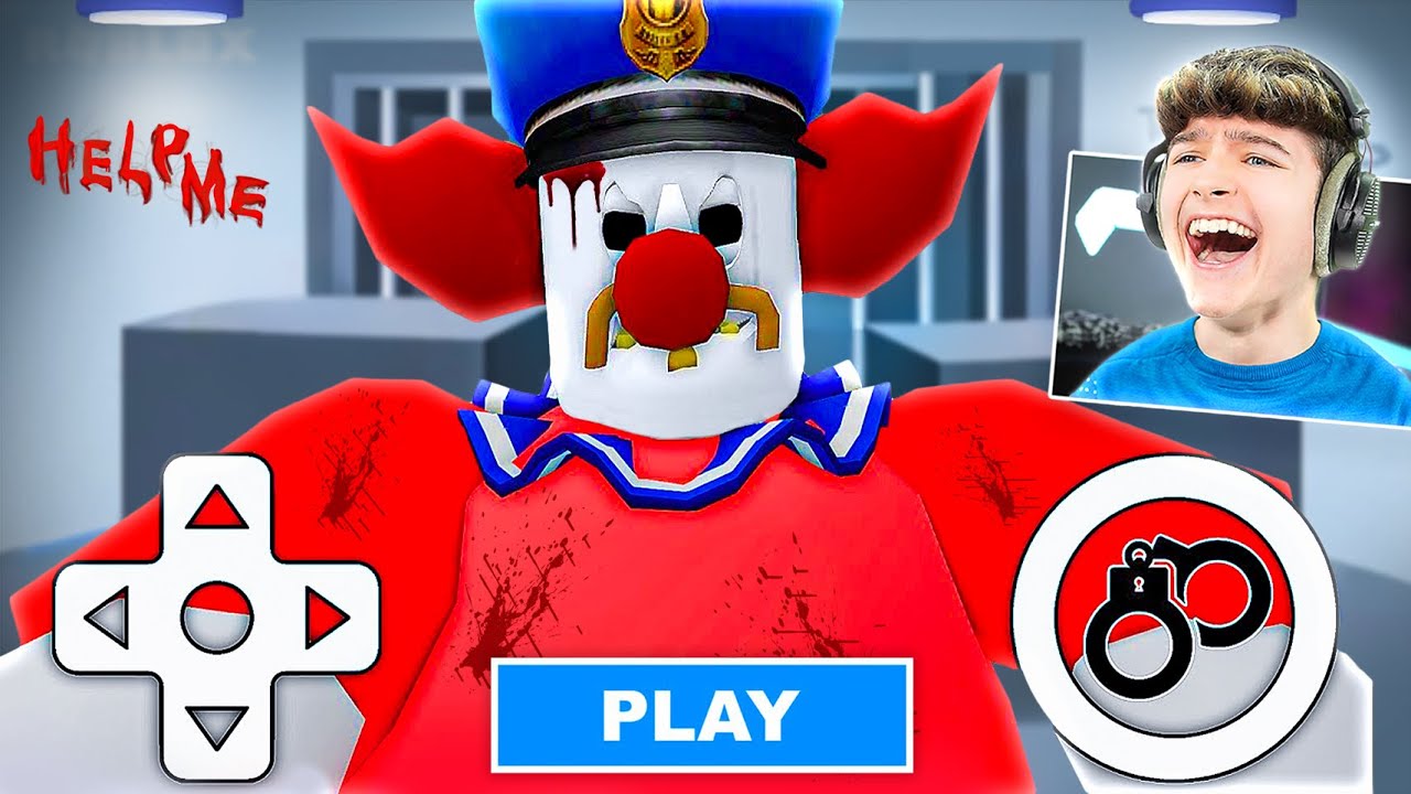 *ACHTUNG* ENTKOMME dem B&Ouml;SEN BARRY CLOWN in Roblox! (Barry's Prison)