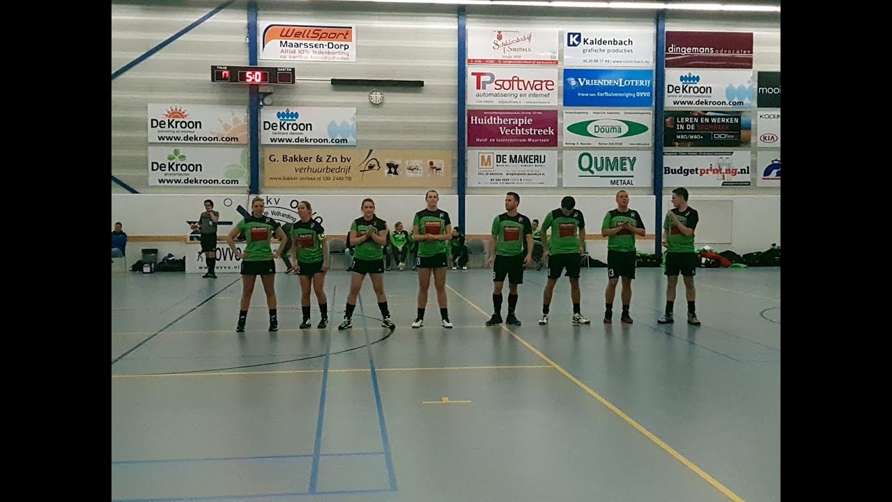 2018-03-17 Zaalkorfbal,beslissingswedstrijd ADOS-Revival, gehele wedstrijd