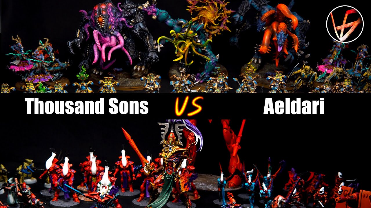Thousand Sons vs Aeldari Battle Report 10th Edition 2000pts