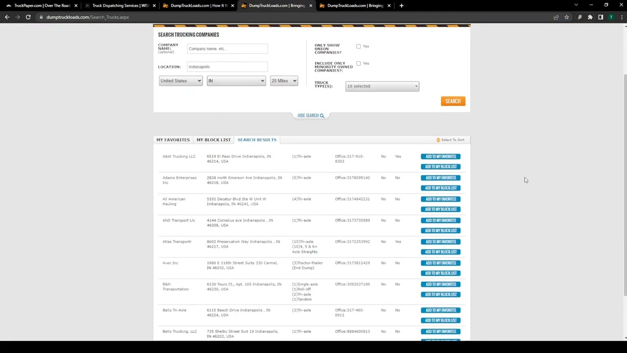 DumpTruckLoads.com Load board - ALL YOU NEED TO KNOW