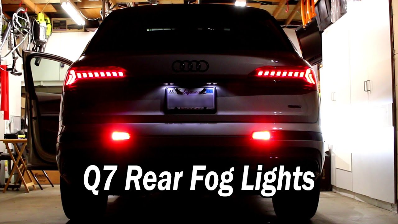 Rear Fog Lights Install on a 2023 Audi Q7