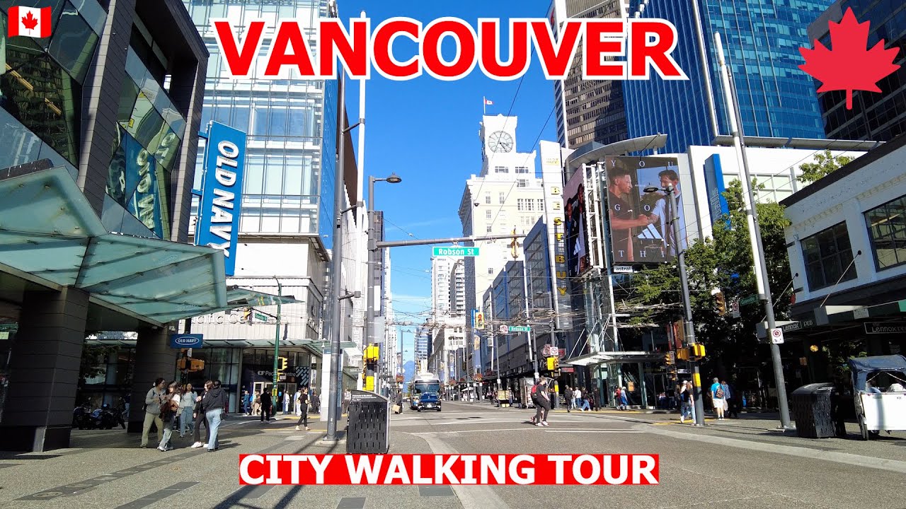 AUTUMMN WALKING in DOWNTOWN VANCOUVER CANADA 2025 - Life in the City