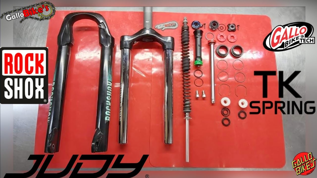 ROCKSHOX JUDY TK Servicio Mantenimiento Suspensión bloqueo Hidraulico y Resorte Service Fork Spring