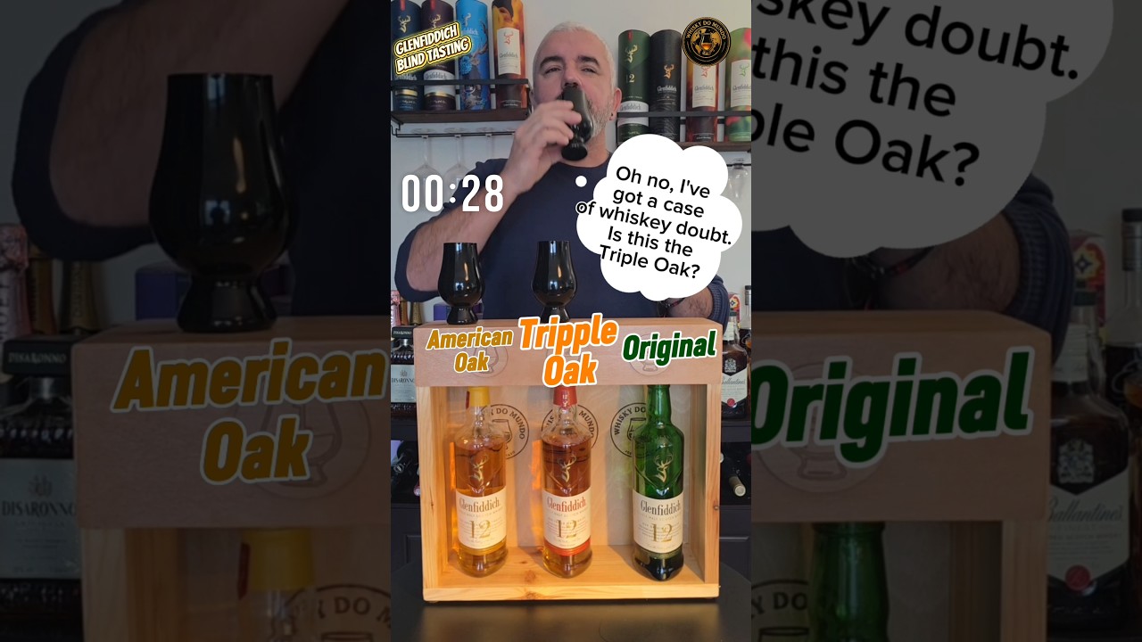 Glenfiddich Whisky Blind Tasting Glenfiddich 12 original vs 12 American oak vs 12 Tripple Oak