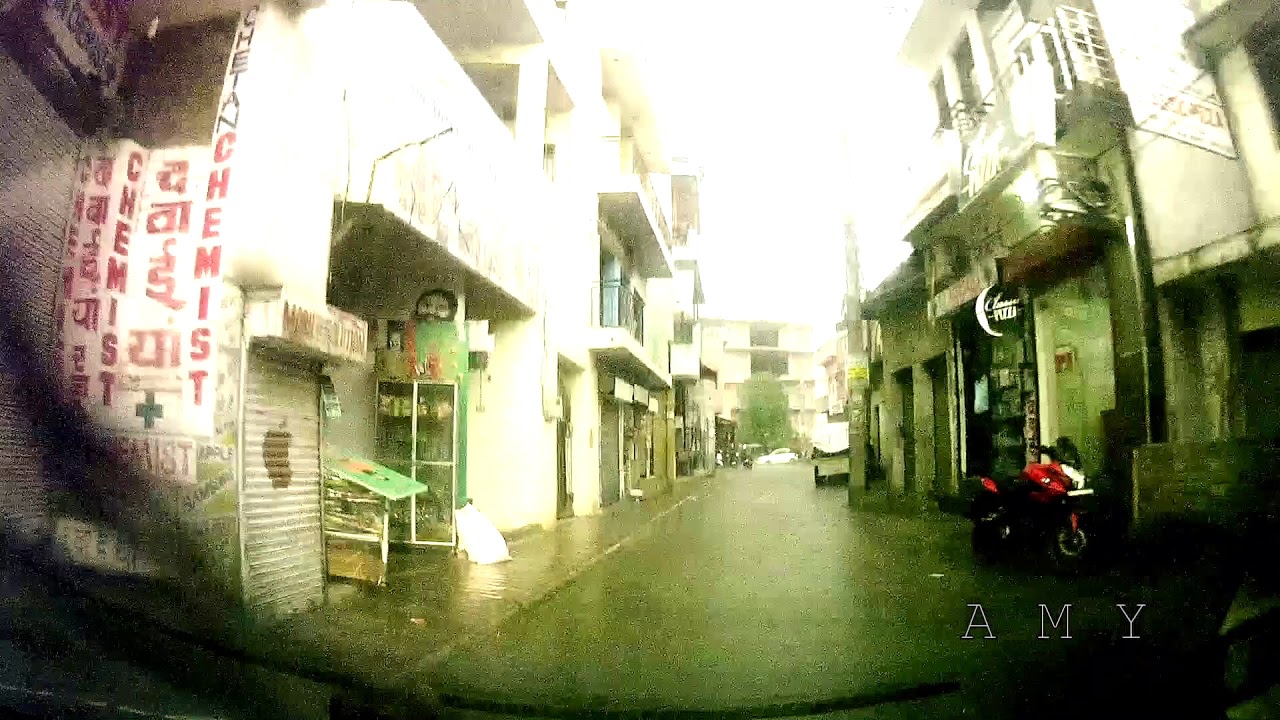 Heavy Rain & Storm in Chandigarh   - Dash cam view