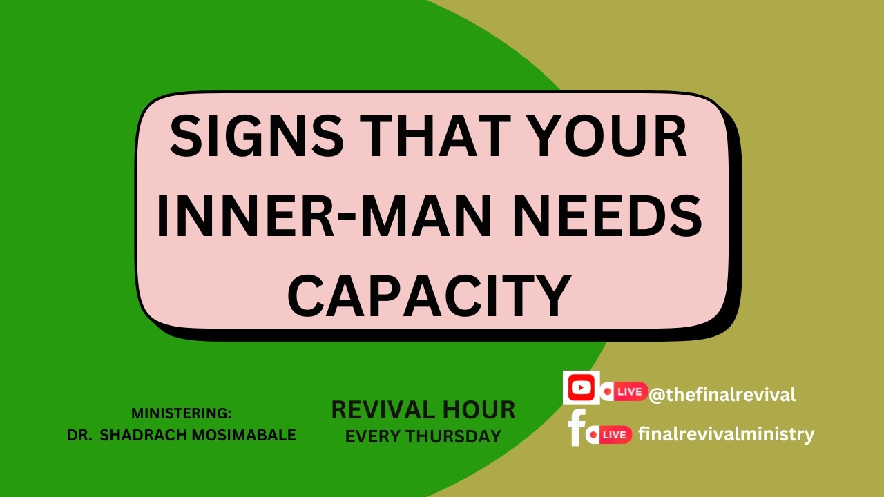 REVIVAL HOUR || SIGNS THAT YOUR INNER-MAN NEEDS TO GROW || 12/03/2026