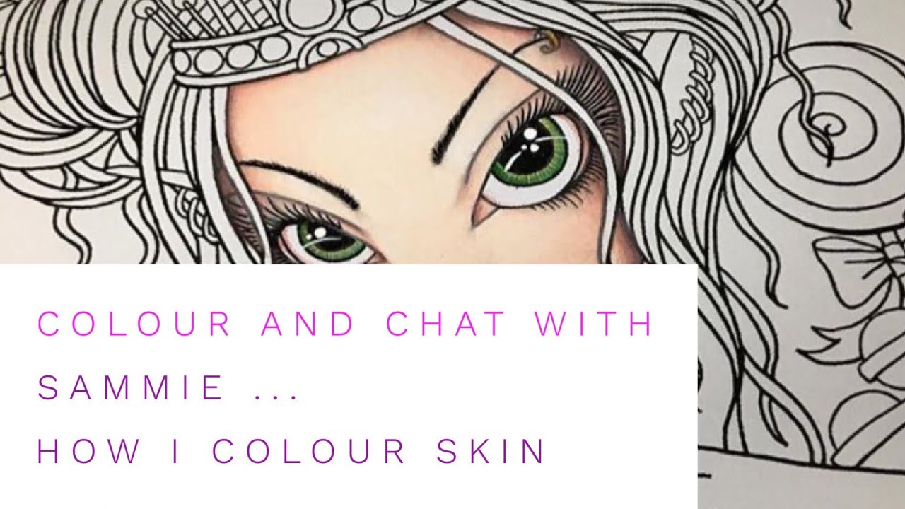 Colour with me - Colouring skin with Prismacolor pencils (Tutorial step by step) PART 1