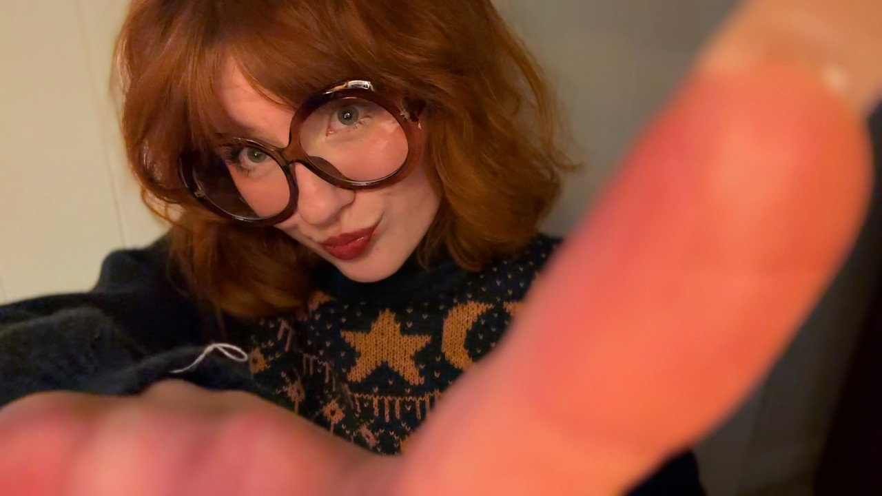 girl with no boundaries gives u asmr (face touching, upclose whispers, invisible triggers)