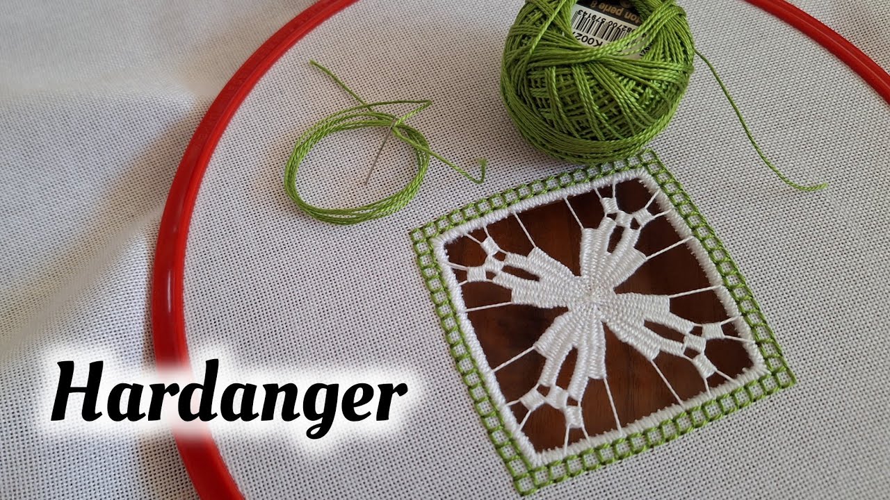 Hand embroidery 🪡  : Hardanger Embroidery technique tutorial for beginners step by step