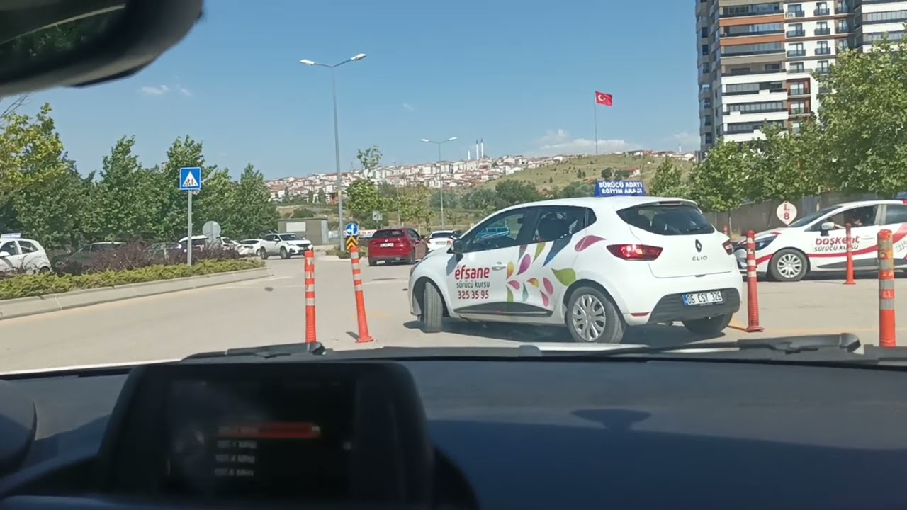 Ankara Keçiören ovacık direksiyon sınav parkuru sessiz sınav sürüşü ( Dilan ile)