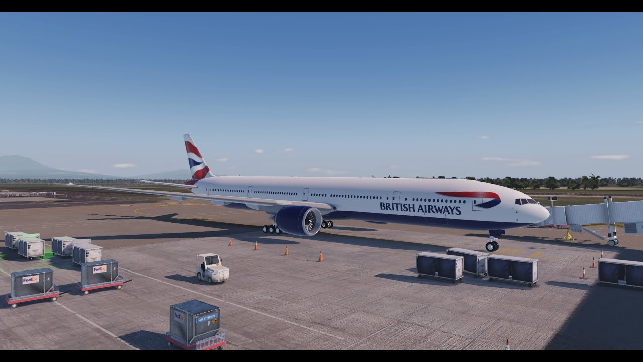 Project Flight | Boeing B777 British Airways | Full flight London Gatwick - Punta Cana | Roblox.
