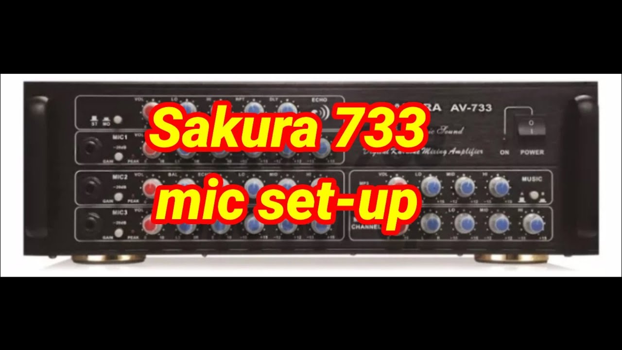 Mic set-up Sakura 733 @THREEKKKOFFICIALVLOG03