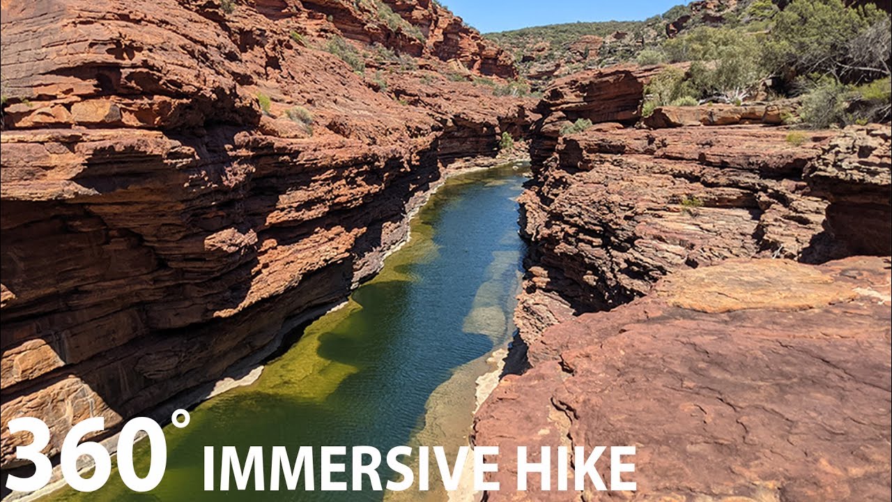 Z Bend - Kalbarri National Park - Western Australia, 360 hiking video