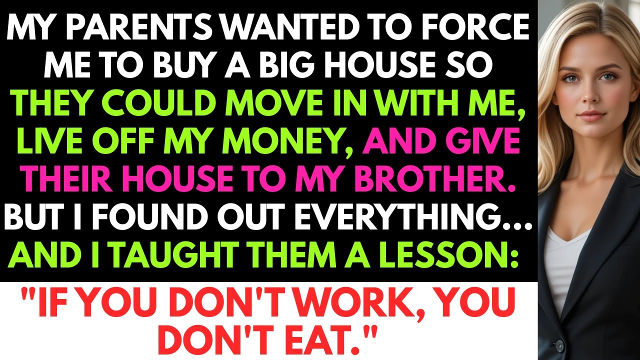 My Parents Wanted To Force Me To Buy A Big House To Move In With Me, Eat At My Expense, But They...