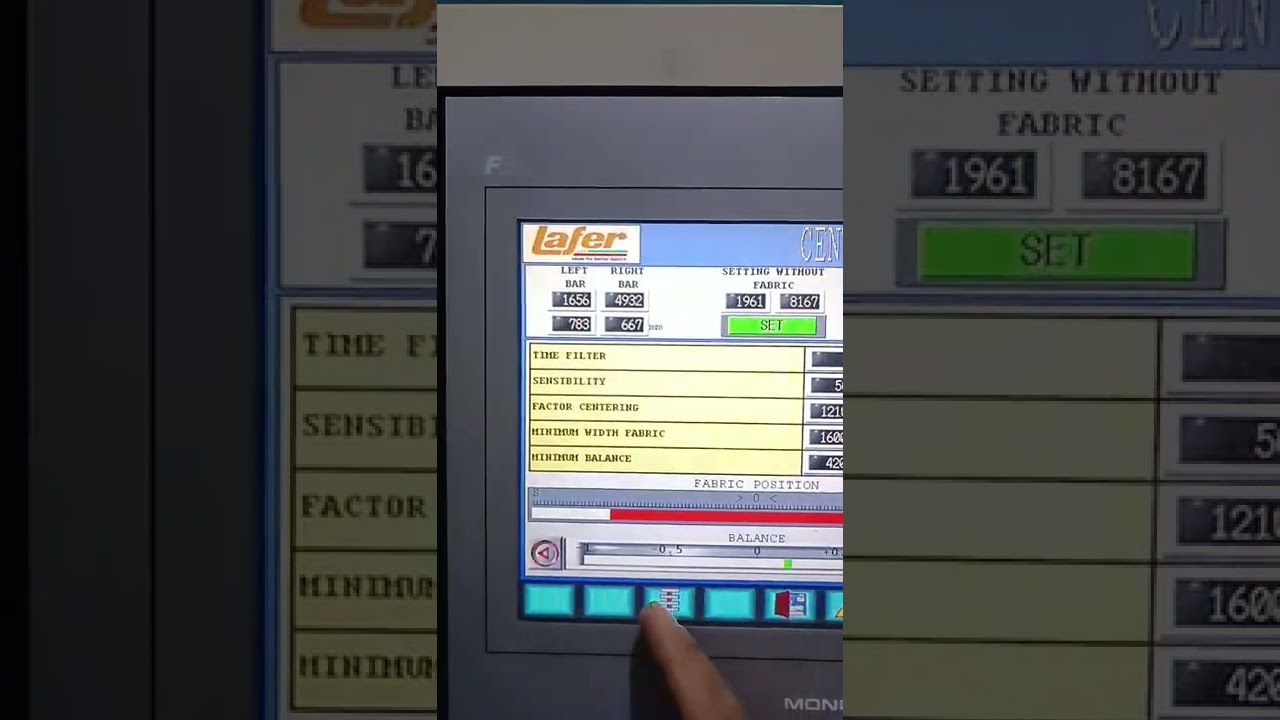 compacting machine Lafer centreing calibration  system