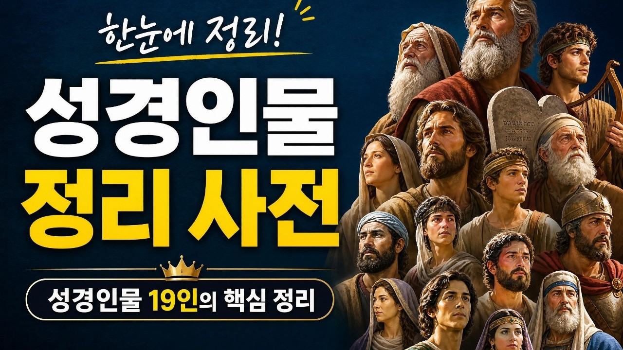 성경인물정리사전 총정리 - 아브라함, 모세 등 19인의 성경인물 핵심 정리
