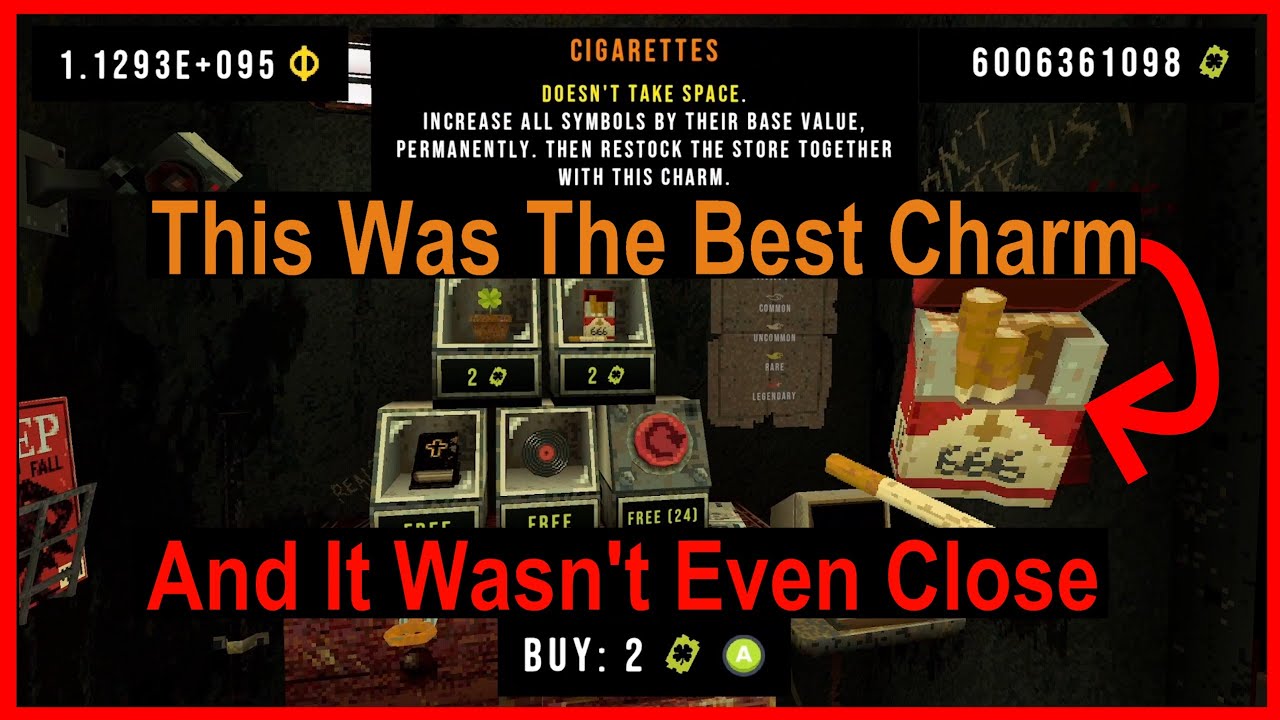 CloverPit's Most Broken Charm, So Broken They Nerfed it To Prevent Infinity