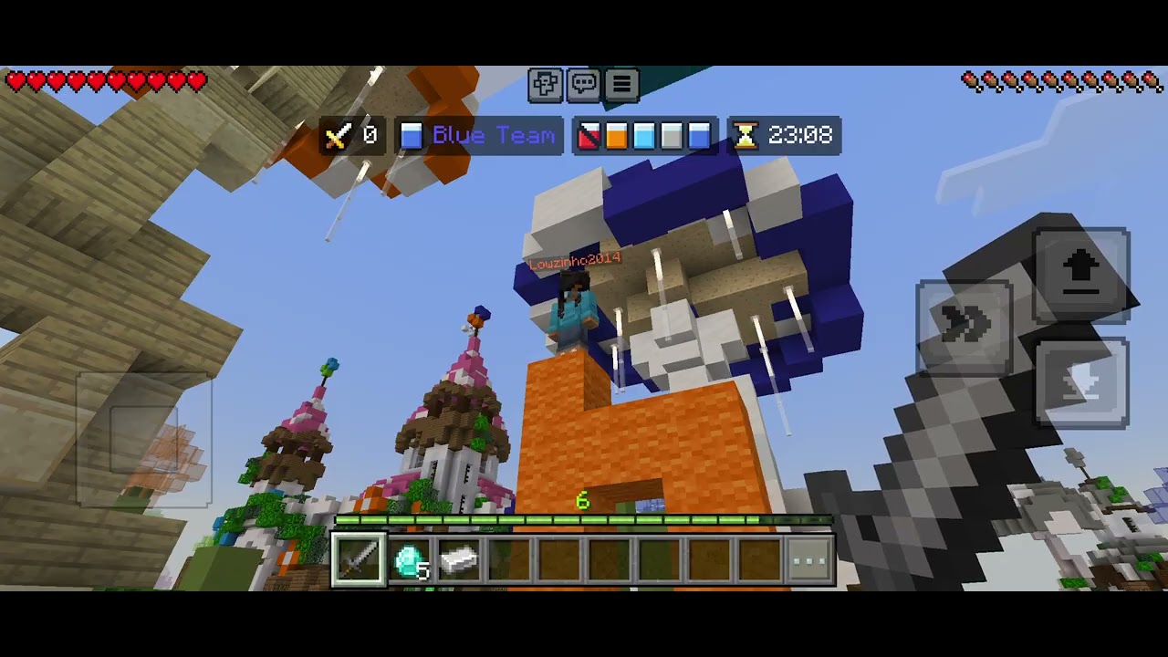Minecraft Hive Bedwars Pvp Practise.