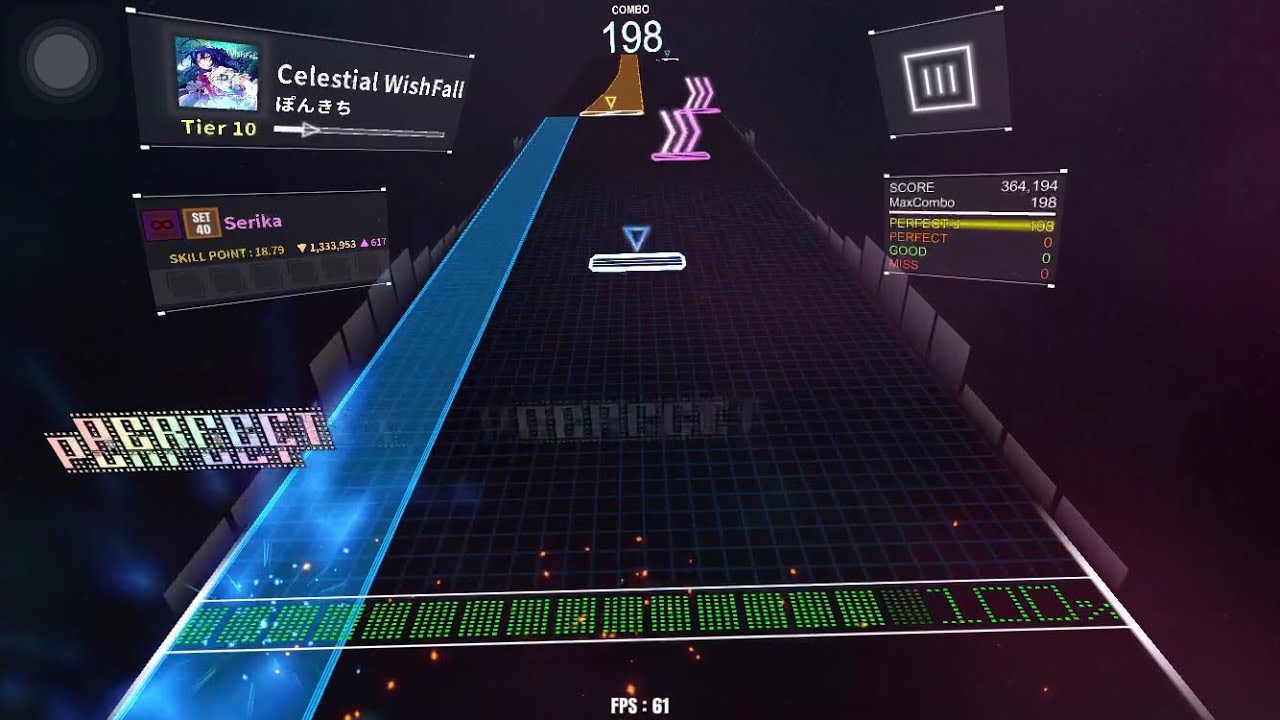 Celestial WishFall / Tier 10 / DanceRail3 譜面確認