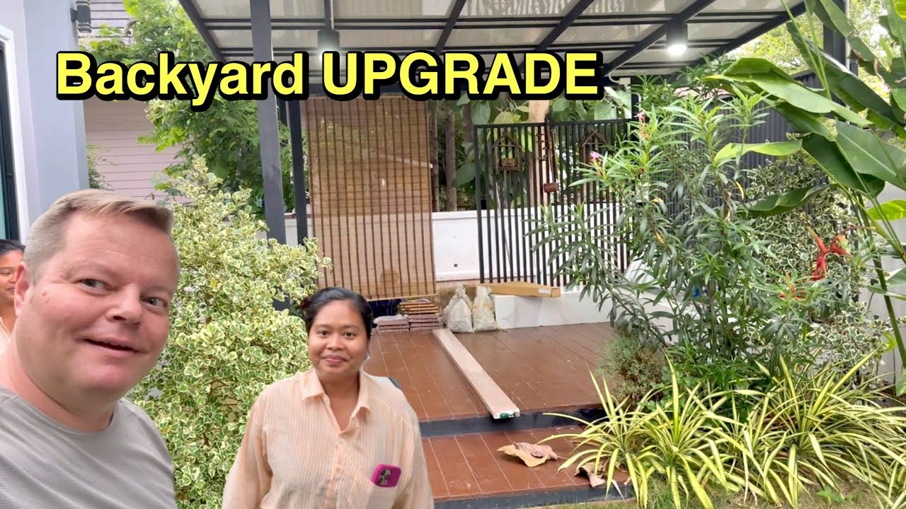 Building a house in Thailand - Outdoor shower and Plunge pool project!