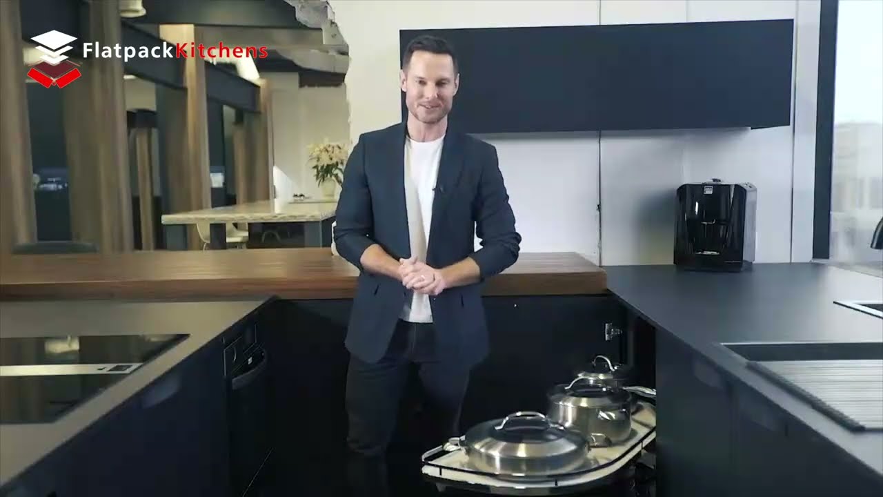 H&auml;fele LeMans II Corner Storage | Smart Kitchen Solution by Darren Palmer | Flatpack Kitchens
