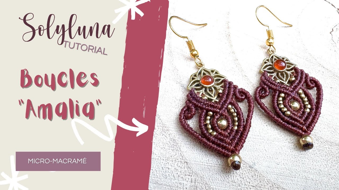 🌈 DIY BOUCLES d’Oreilles Amalia en Micro-Macramé | Tuto Débutant-Friendly