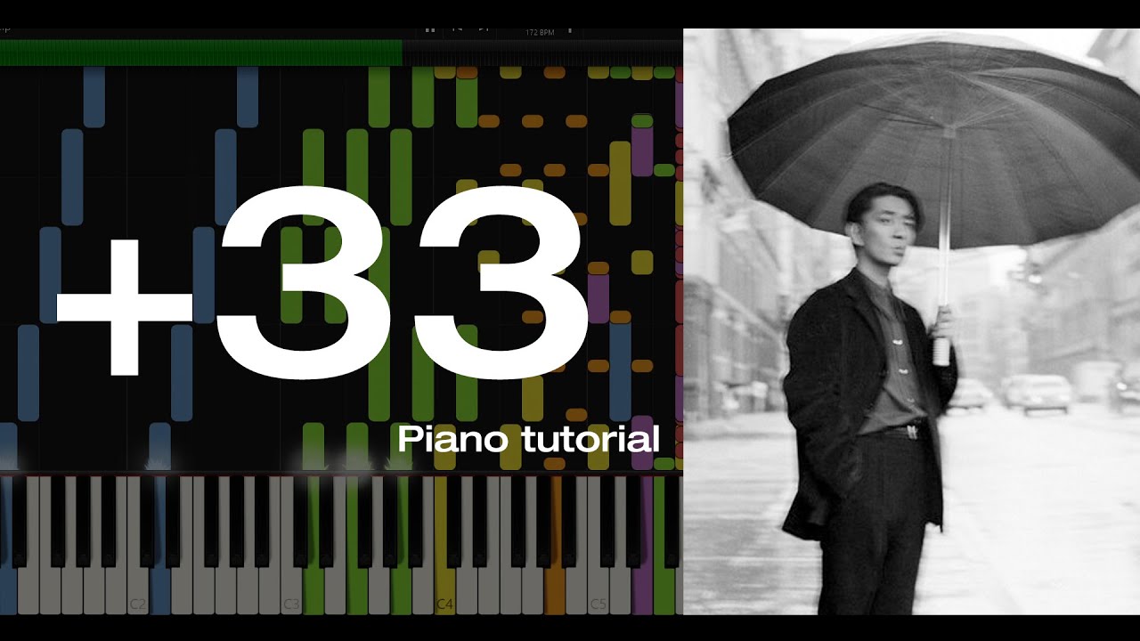 Ryuichi Sakamoto「坂本 龍一」+33【Synthesia Tutorial】