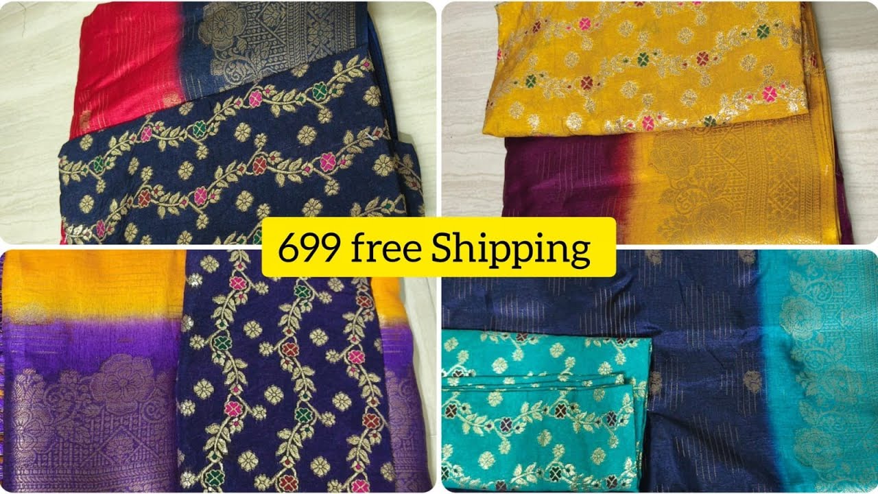 699 free shipping #online #trending #reselling #saree #shortvideo #onlineshopping #dailywearsarees 