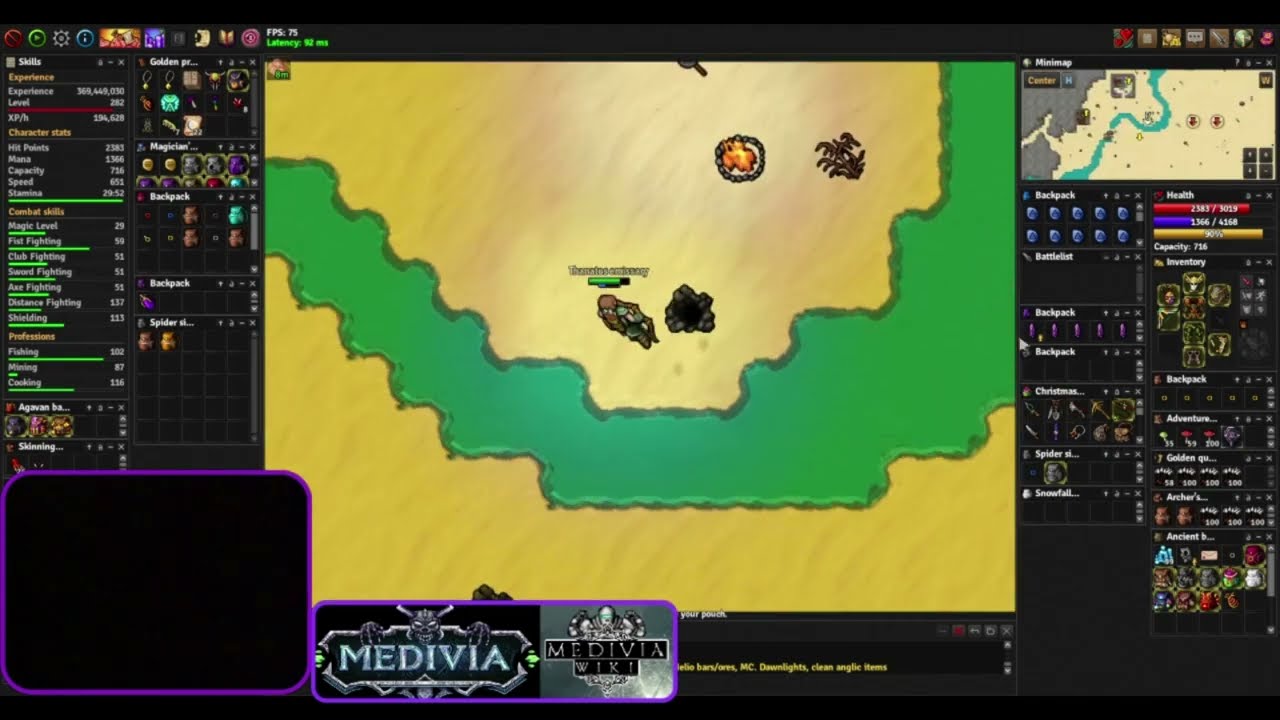 Medivia - Sandskull Spider Task - Abukir