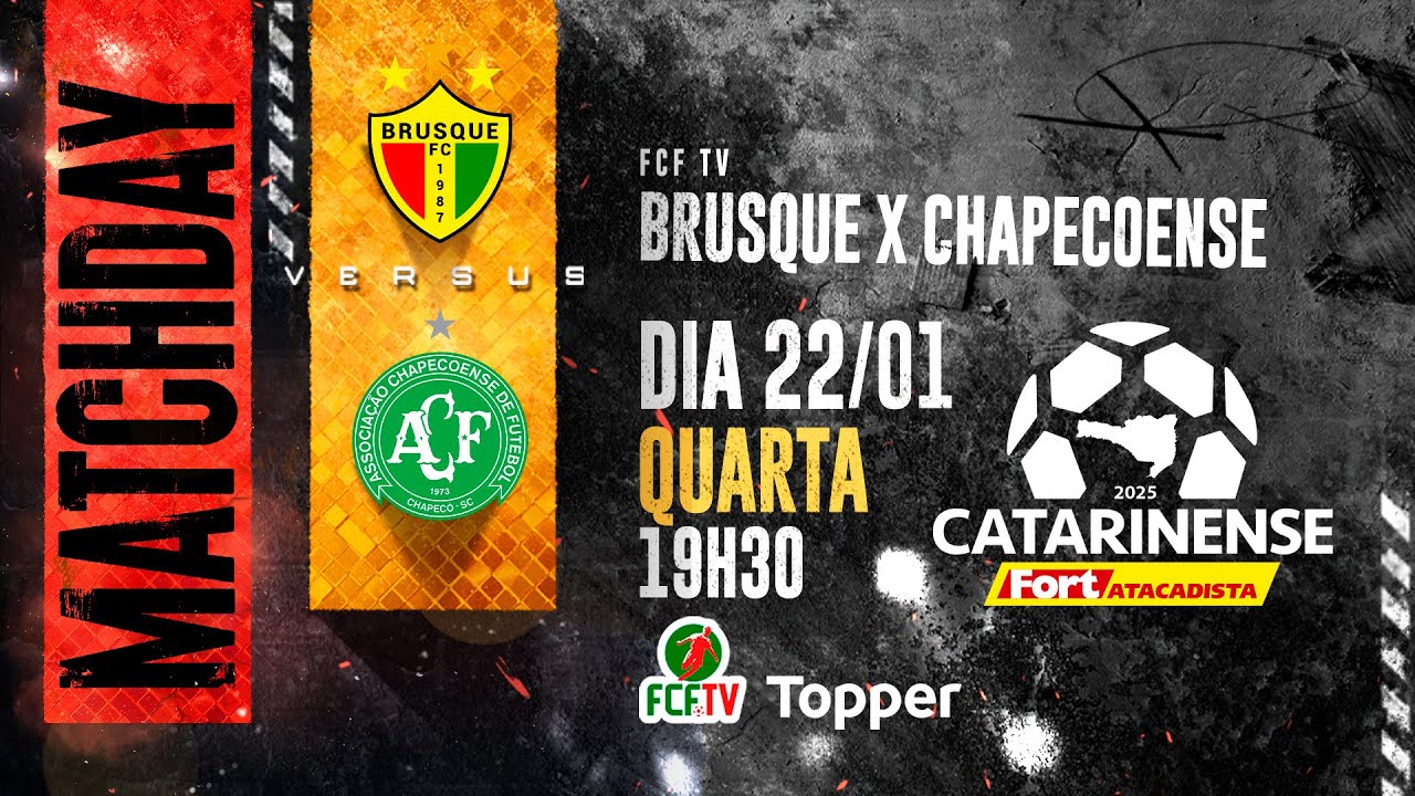 AO VIVO | BRUSQUE X CHAPECOENSE | CATARINENSE FORT ATACADISTA 2025